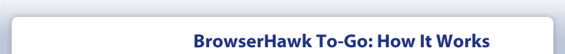 BrowserHawk To-Go: How it works